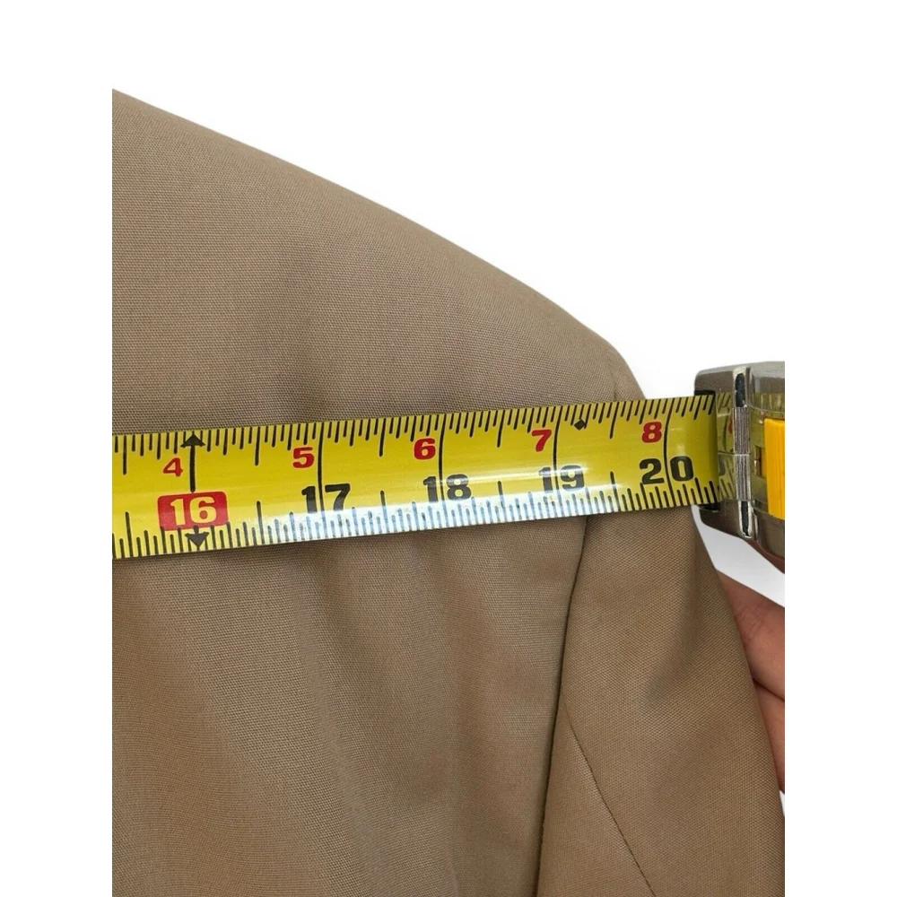Vtg 346 Brooks Brothers Blazer Sport Coat Mens Beige 44L